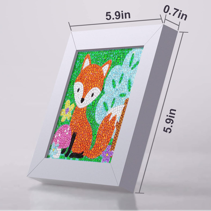 Maomaoyu DIY 5D Diamond Painting Enfant, Diamant Painting Enfant avec Cadre Photo, 25 PCS Diamant Autocollants & 2 Porte-clés, Peinture Diamant comme Cadeaux & Jouet pour Fille, Animaux Maomaoyu DIY 5D Diamond Painting Enfant, Diamant Painting Enfant avec Cadre Photo, 25 PCS Diamant Autocollants & 2 Porte-clés, Peinture Diamant comme Cadeaux & Jouet pour Fille, Animaux