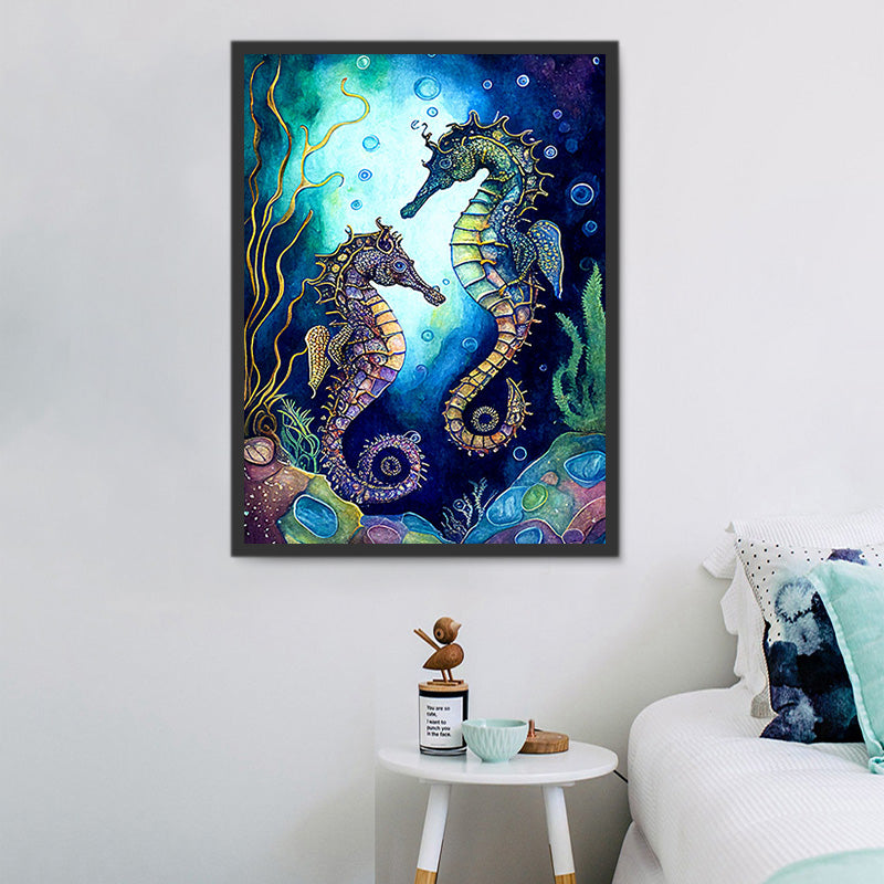 Kit Peinture Diamant 5D Cheval - Toile 30x40 Cm, Art Diamant Complet - Loisir Créatif Anti-Stress, Déco Murale