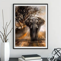Éléphant 5D Kit Broderie Diamants/Diamond Painting VM1002