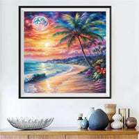 Plage 5D Kit Broderie Diamant Diamond Painting FL4319