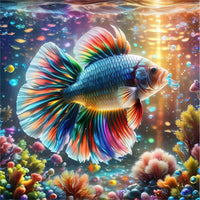 Poisson 5D Kit Broderie Diamant Diamond Painting FL4227