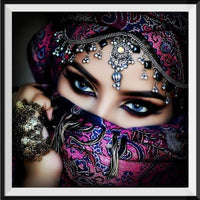 Portrait 5D Diy Kit Broderie Diamant Diamond Painting VM8393