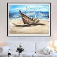 Bateau 5d Diy Kits Broderie Diamant Diamond Painting DS156455594