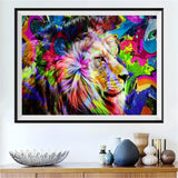 Lion 5d Diy Kits Broderie Diamant Diamond Painting DS225640232