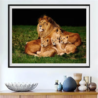 Lion 5d Diy Kits Broderie Diamant Diamond Painting DS32837878