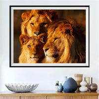 Lion 5d Diy Kits Broderie Diamant Diamond Painting DS50869952