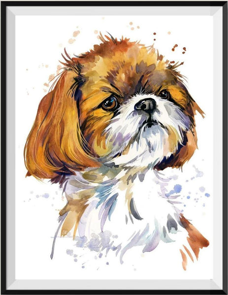 Chien 5d Diy Kits Broderie Diamant Diamond Painting DS92319998