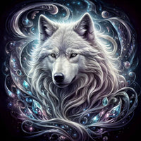 Loup 5d Diy Kits Broderie Diamant Diamond Painting FL2007