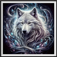 Loup 5d Diy Kits Broderie Diamant Diamond Painting FL2007