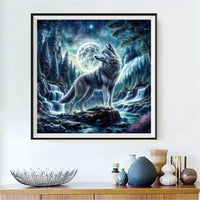 Loup 5d Diy Kits Broderie Diamant Diamond Painting FL2008