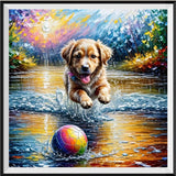 Chien - 5D Kit Broderie Diamant Diamond Painting FL2028