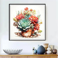 Cactus - 5D Kit Broderie Diamant Diamond Painting FL2036