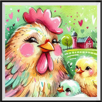 Poulet 5d Diy Kits Broderie Diamant Diamond Painting FL2098