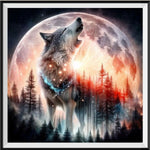 Loup 5d Diy Kits Broderie Diamant Diamond Painting FL2122