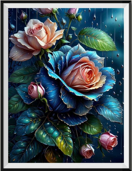 Roses - 5D Kit Broderie Diamants Diamond Painting FL2156