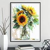 Tournesol - 5D Kit Broderie Diamants Diamond Painting FL2170