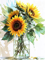 Tournesol - 5D Kit Broderie Diamants Diamond Painting FL2170