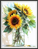 Tournesol - 5D Kit Broderie Diamants Diamond Painting FL2170