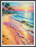 Plage 5D Diy Kit Broderie Diamant Diamond Painting FL2201