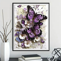 Papillon - 5D Diy Kit Broderie Diamant Diamond Painting FL2222