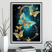 Papillon - 5D Diy Kit Broderie Diamant Diamond Painting FL2225