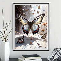 Papillon - 5D Diy Kit Broderie Diamant Diamond Painting FL2234