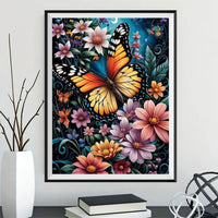 Papillon - 5D Diy Kit Broderie Diamant Diamond Painting FL2239