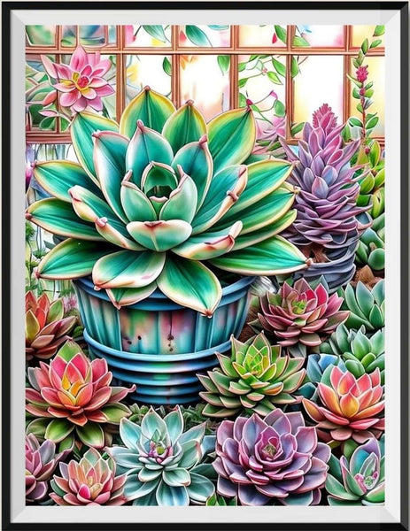 Plantes - 5D Kit Broderie Diamants Diamond Painting FL2247