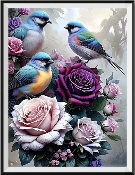 Oiseau - 5d Diy Kits Broderie Diamant Diamond Painting FL2257