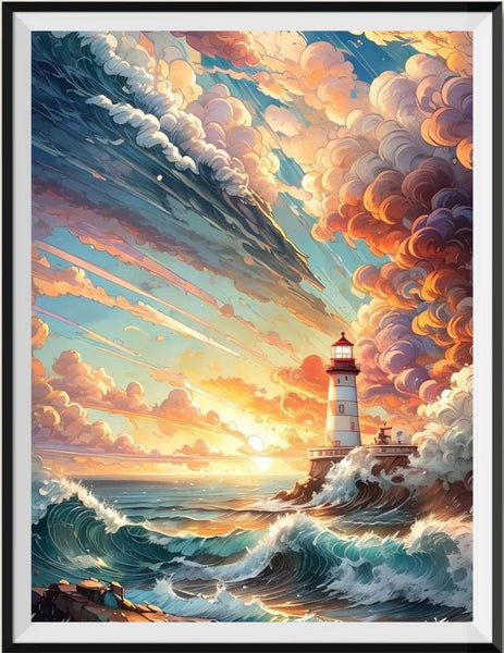 Phare 5D Kit Broderie Diamant Diamond Painting FL2302