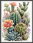 Cactus - 5D Kit Broderie Diamants Diamond Painting FL2360