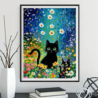 Chat 5d Diy Kits Broderie Diamant Diamond Painting FL2373