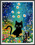 Chat 5d Diy Kits Broderie Diamant Diamond Painting FL2373