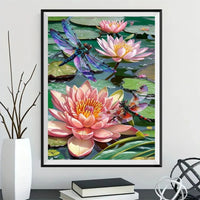 Lotus - 5D Kit Broderie Diamants Diamond Painting FL2409