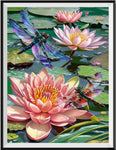 Lotus - 5D Kit Broderie Diamants Diamond Painting FL2409