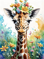 Girafe - 5d Diy Kits Broderie Diamant Diamond Painting FL2415