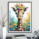 Girafe - 5d Diy Kits Broderie Diamant Diamond Painting FL2415