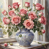 Roses - 5D Kit Broderie Diamant Diamond Painting FL3008