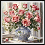 Roses - 5D Kit Broderie Diamant Diamond Painting FL3008