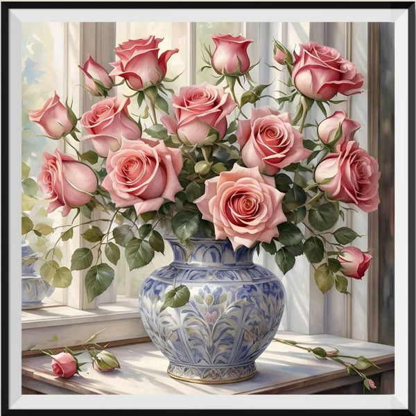 Roses - 5D Kit Broderie Diamant Diamond Painting FL3008