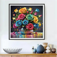 Roses - 5D Kit Broderie Diamant Diamond Painting FL3015