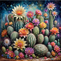 Cactus - 5D Kit Broderie Diamant Diamond Painting FL3021