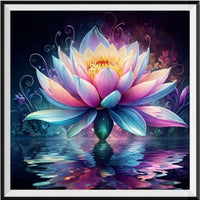 Lotus - 5D Kit Broderie Diamant Diamond Painting FL3024