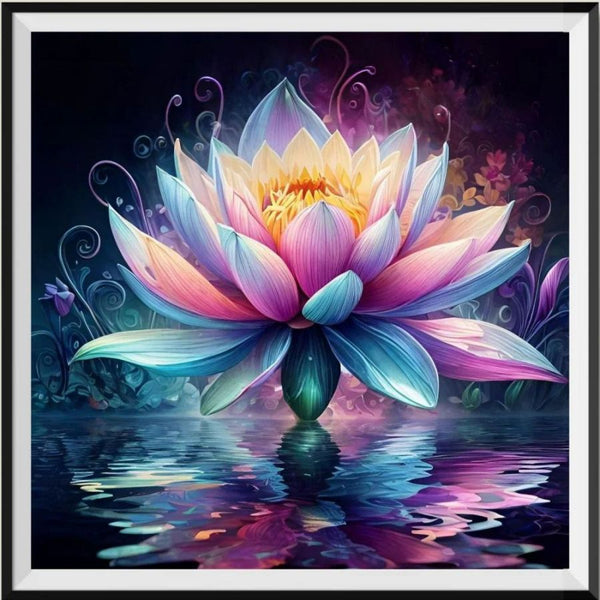 Lotus - 5D Kit Broderie Diamant Diamond Painting FL3024