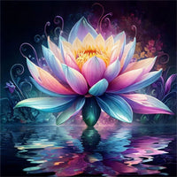 Lotus - 5D Kit Broderie Diamant Diamond Painting FL3024