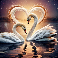 Cygne - 5d Diy Kits Broderie Diamant Diamond Painting FL3044