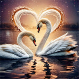 Cygne - 5d Diy Kits Broderie Diamant Diamond Painting FL3044
