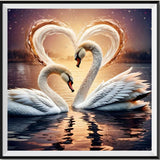 Cygne - 5d Diy Kits Broderie Diamant Diamond Painting FL3044