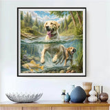 Chien - 5D Kit Broderie Diamant Diamond Painting FL3136