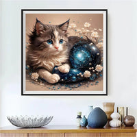 Chat - 5d Diy Kit Broderie Diamant Diamond Painting FL3148